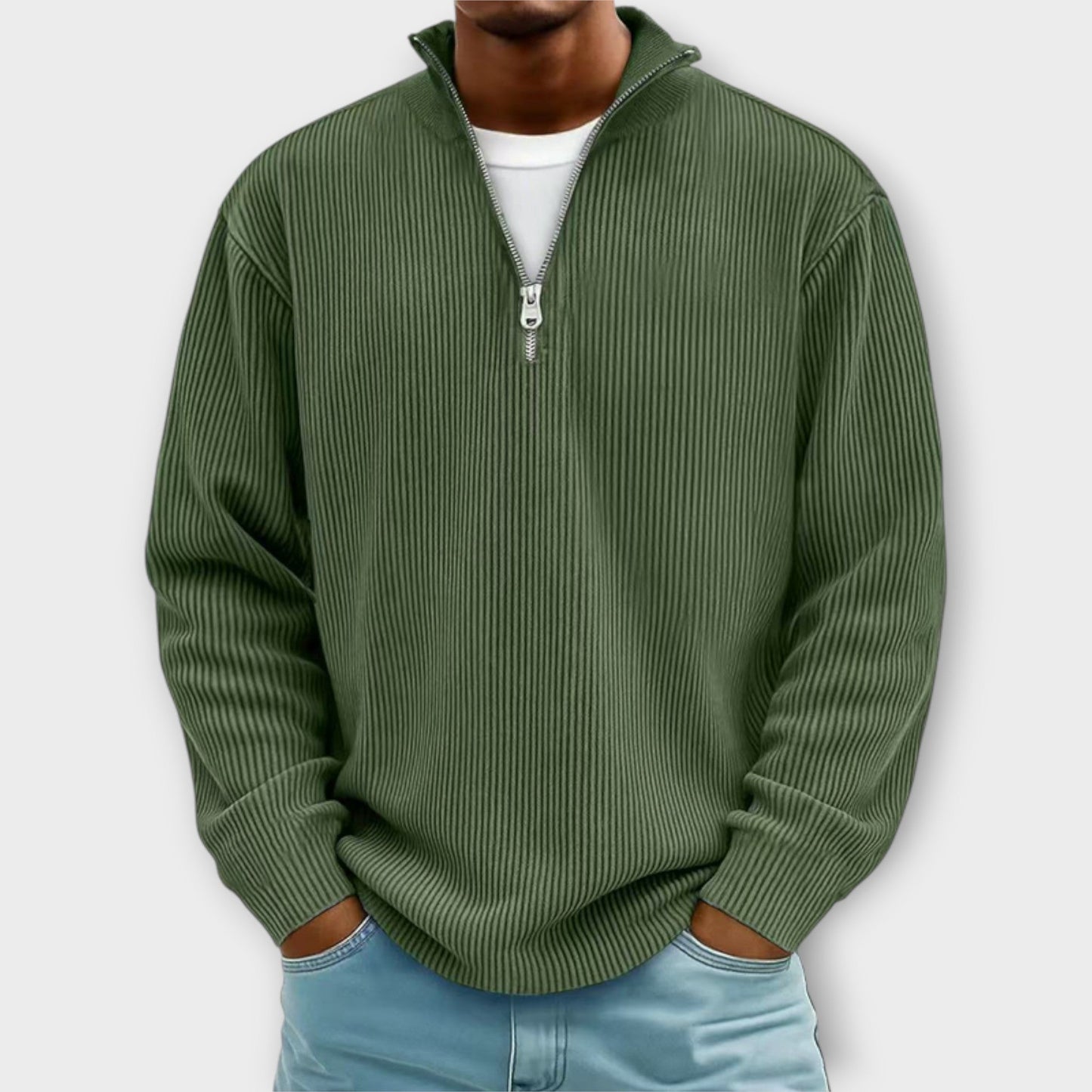 CLIFF™|TRENDY ZIP-PULLOVER