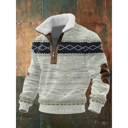SILVORO | HOCHHALS-PULLOVER AUS FLEECE