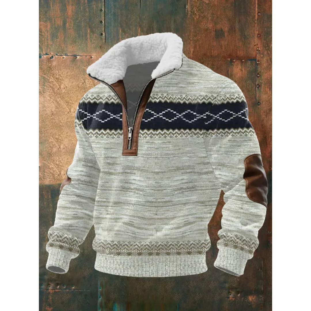 SILVORO | HOCHHALS-PULLOVER AUS FLEECE