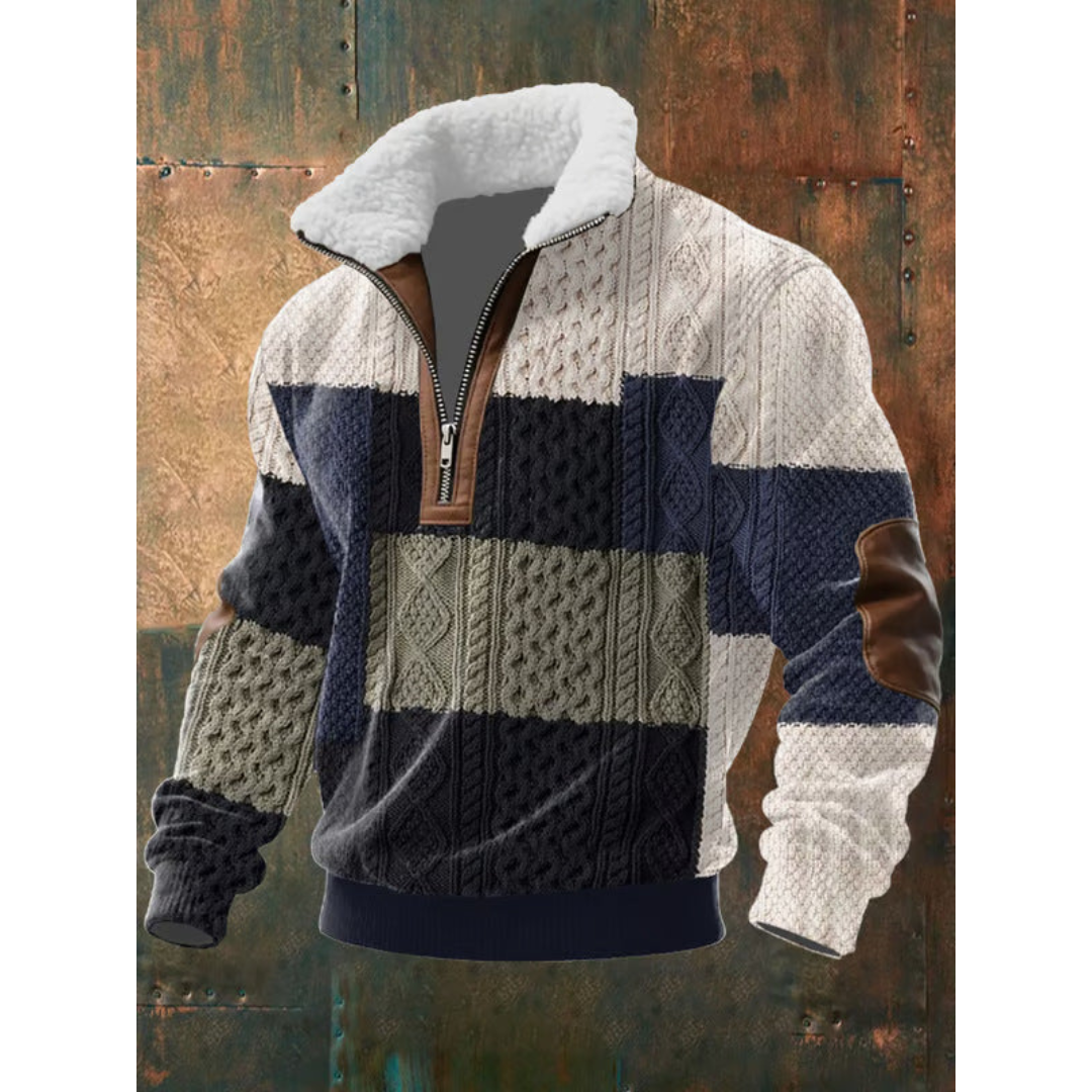 SILVORO | HOCHHALS-PULLOVER AUS FLEECE