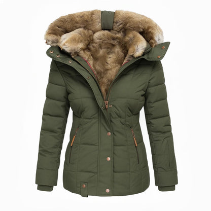 Anna™ Wintermantel Damen mit Fellkapuze - Warmer Gefütterter Parka