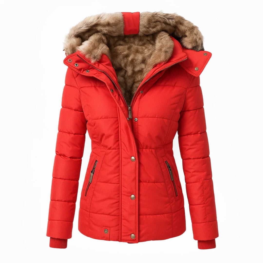 Anna™ Wintermantel Damen mit Fellkapuze - Warmer Gefütterter Parka