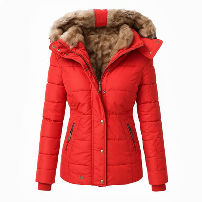 Anna™ Wintermantel Damen mit Fellkapuze - Warmer Gefütterter Parka
