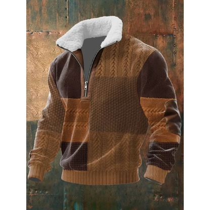 SILVORO | HOCHHALS-PULLOVER AUS FLEECE
