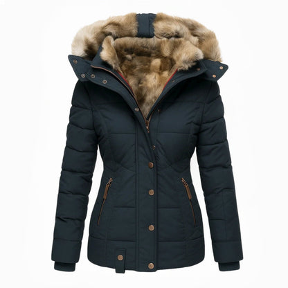 Anna™ Wintermantel Damen mit Fellkapuze - Warmer Gefütterter Parka