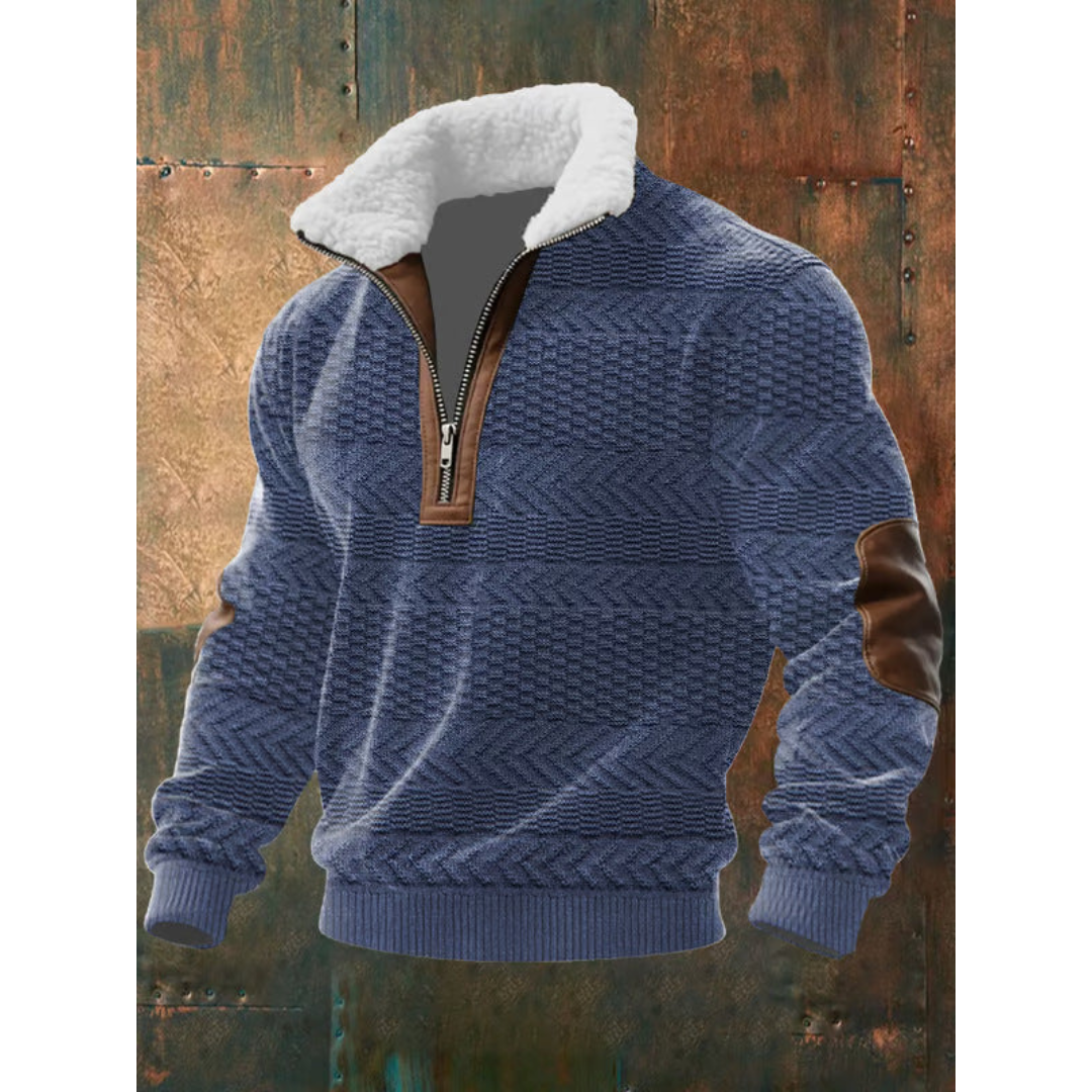 SILVORO | HOCHHALS-PULLOVER AUS FLEECE