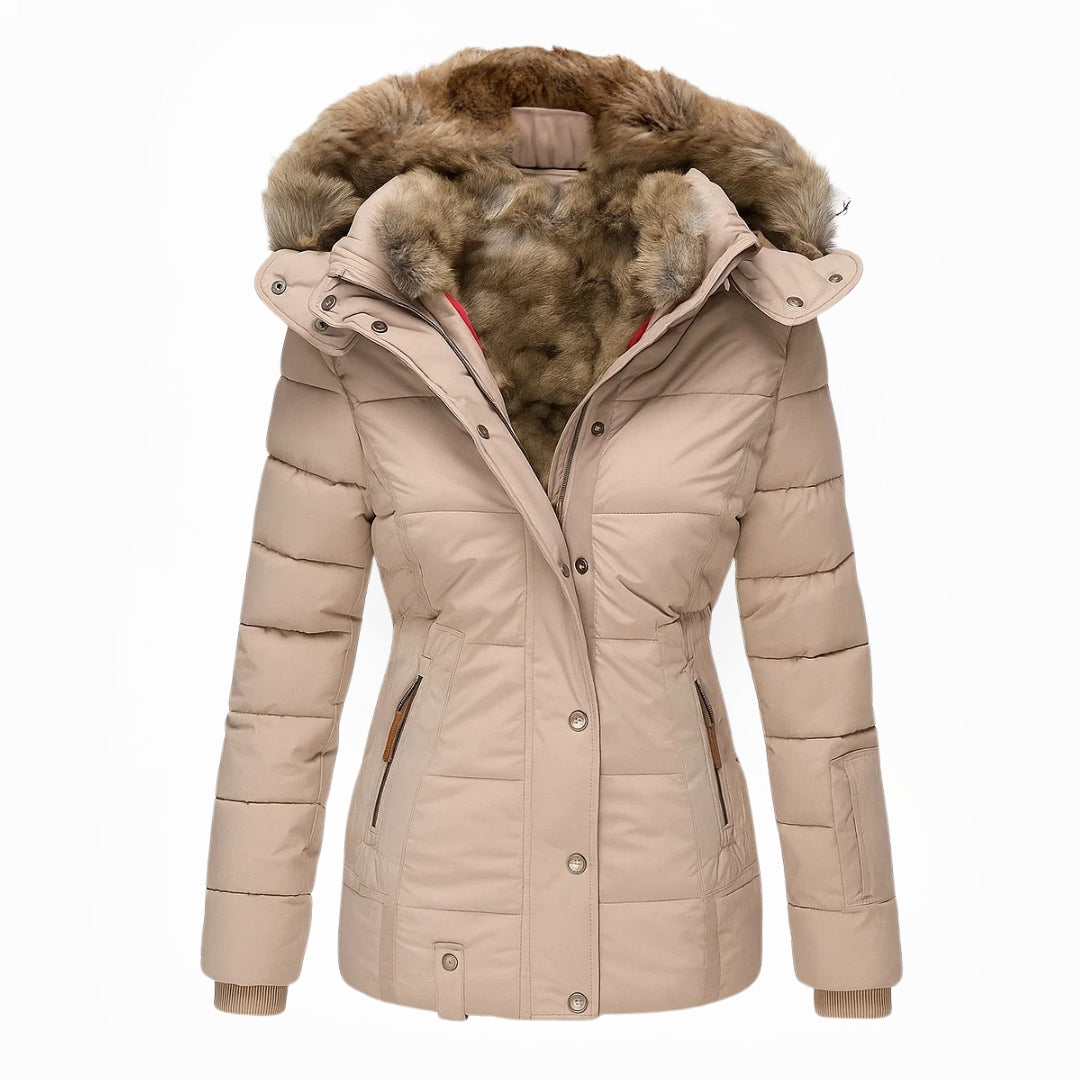 Anna™ Wintermantel Damen mit Fellkapuze - Warmer Gefütterter Parka