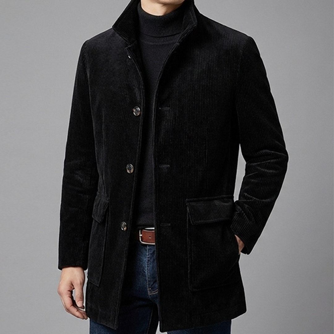 Marco Cord-Jacke – Gerippte Herrenjacke aus Samt-Optik