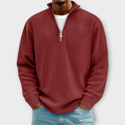CLIFF™|TRENDY ZIP-PULLOVER