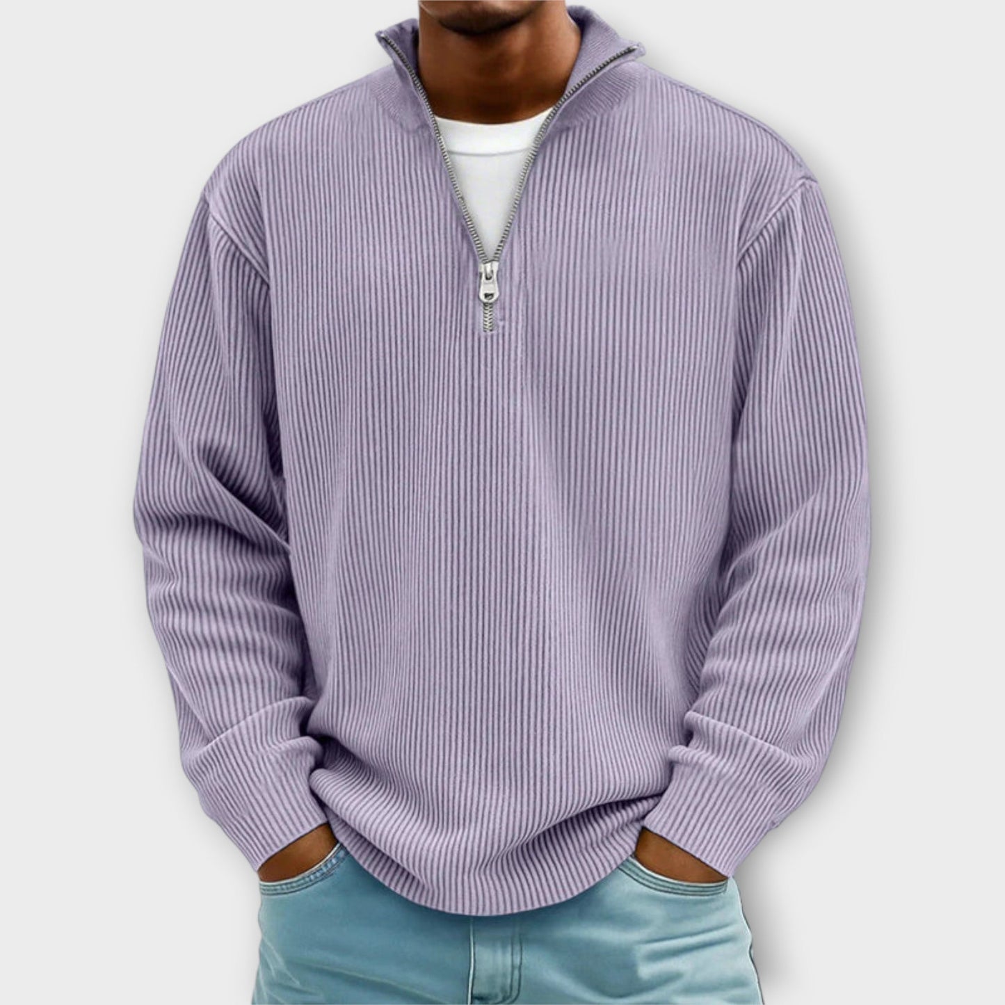 CLIFF™|TRENDY ZIP-PULLOVER