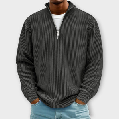 CLIFF™|TRENDY ZIP-PULLOVER