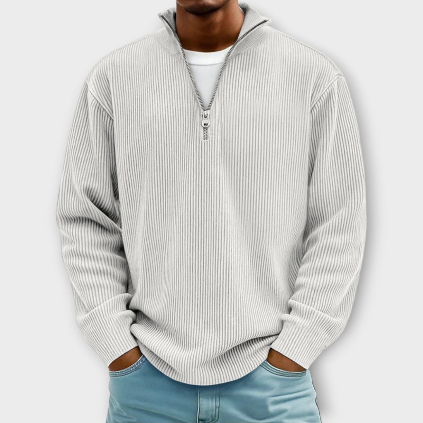 CLIFF™|TRENDY ZIP-PULLOVER