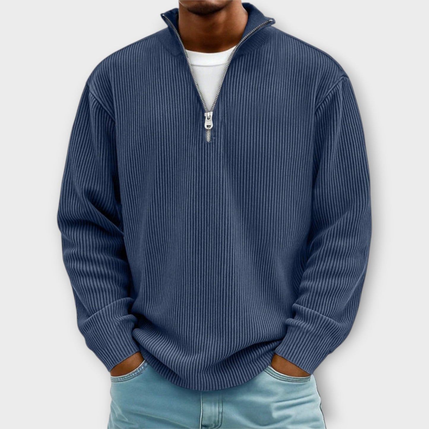 CLIFF™|TRENDY ZIP-PULLOVER