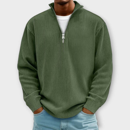 CLIFF™|TRENDY ZIP-PULLOVER