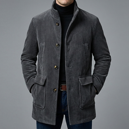 Marco Cord-Jacke – Gerippte Herrenjacke aus Samt-Optik