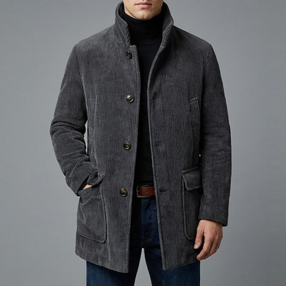 Marco Cord-Jacke – Gerippte Herrenjacke aus Samt-Optik