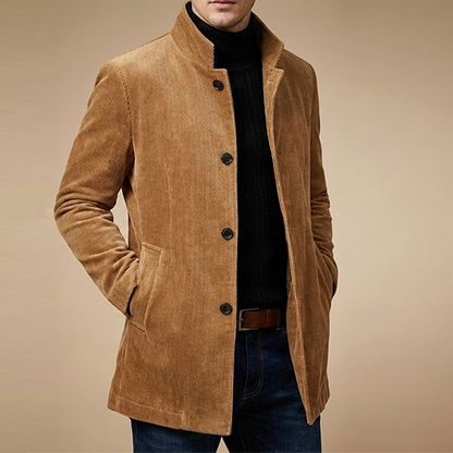 Marco Cord-Jacke – Gerippte Herrenjacke aus Samt-Optik
