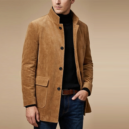 Marco Cord-Jacke – Gerippte Herrenjacke aus Samt-Optik