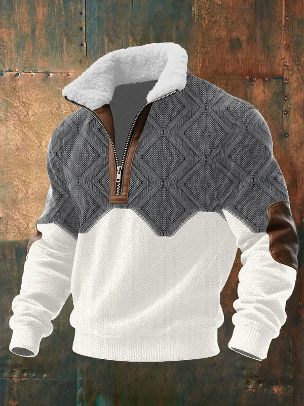 SILVORO | HOCHHALS-PULLOVER AUS FLEECE