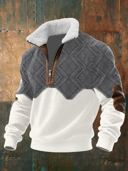 SILVORO | HOCHHALS-PULLOVER AUS FLEECE