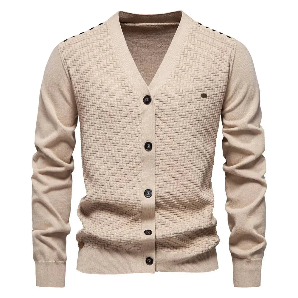 Schneider | Warmer Herren Cardigan mit V-Ausschnitt