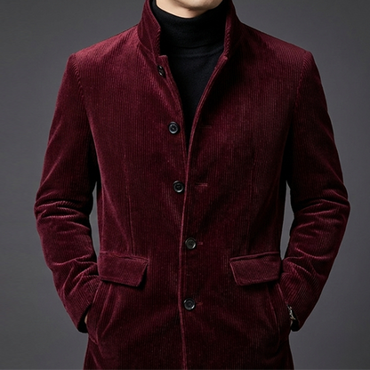 Marco Cord-Jacke – Gerippte Herrenjacke aus Samt-Optik
