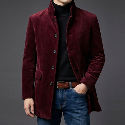 Marco Cord-Jacke – Gerippte Herrenjacke aus Samt-Optik