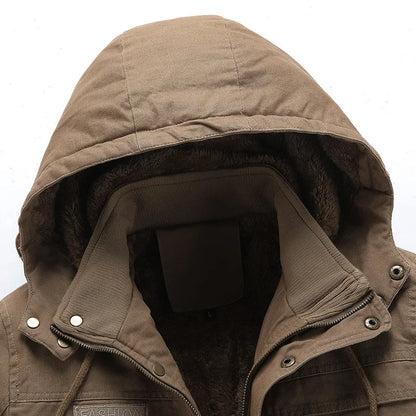 Lässige Baumwoll-Winterjacke