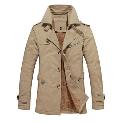 Eleganter Gefütterter Trenchcoat